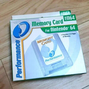 Performance Memory Card Plus for Nintendo 64 N64 NIB